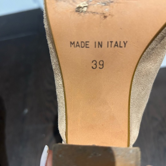 Lintervalle - crista nude suede mule - Picture 4 of 5